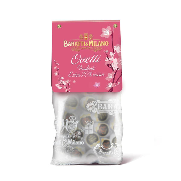 Шоколадови яйца Sacchetto ovetti extra fondente 70% cacao - 0.200 гр.